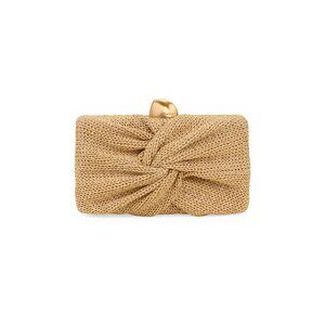 B-210. Cult Gaia Lisse Knot Raffia Clutch